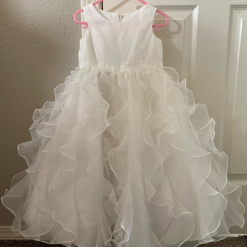 David’s Bridal flower girl ivory dress Size 2T